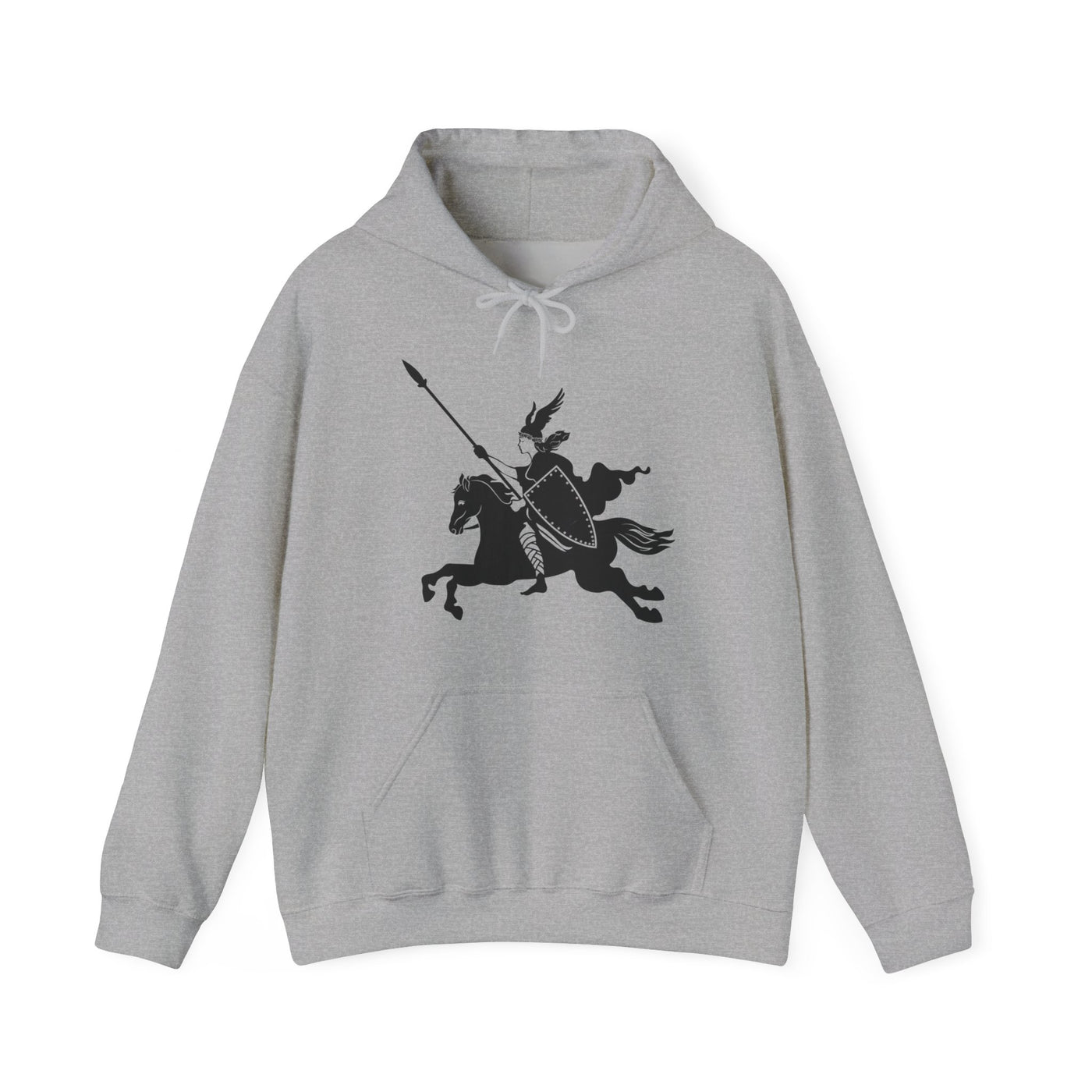 Valkyrie And Horse Hooded Sweatshirt