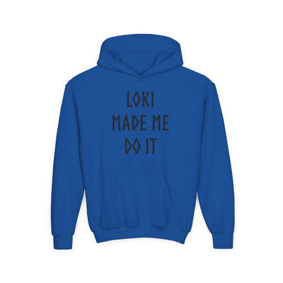 Loki Made Me Do It Kids Hoodie