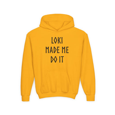 Loki Made Me Do It Kids Hoodie