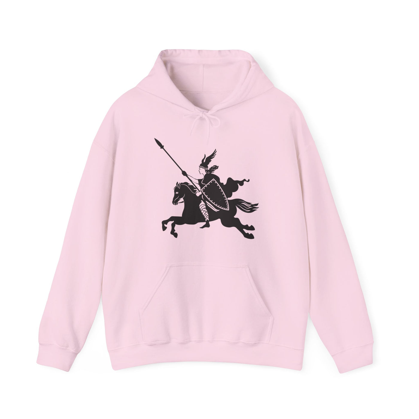 Valkyrie And Horse Hooded Sweatshirt