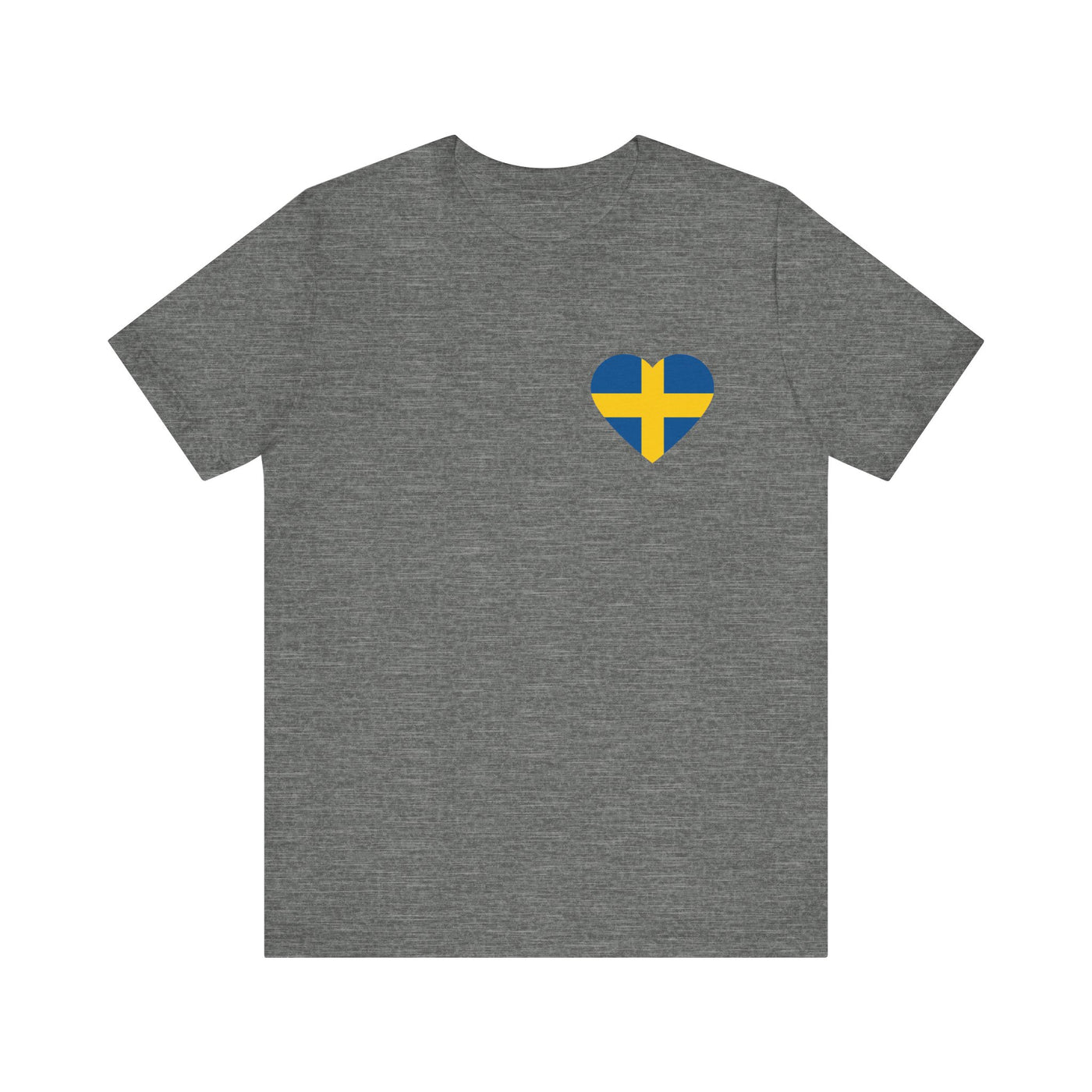 Swedish Flag Heart Unisex T-Shirt