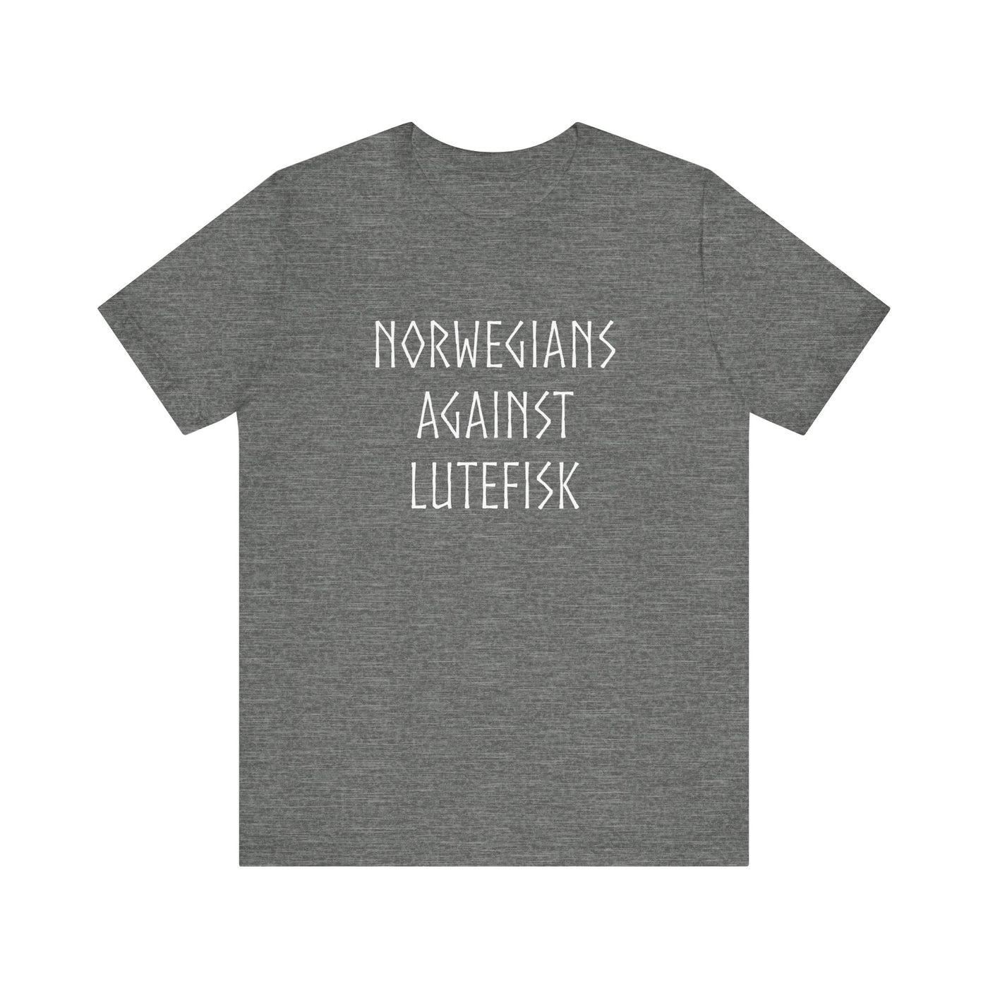 Norwegians Against Lutefisk T-Shirt - Scandinavian Design Studio