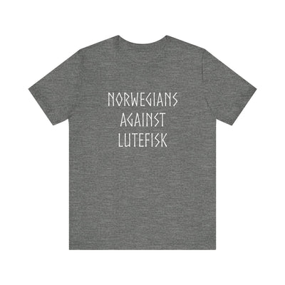 Norwegians Against Lutefisk T-Shirt - Scandinavian Design Studio