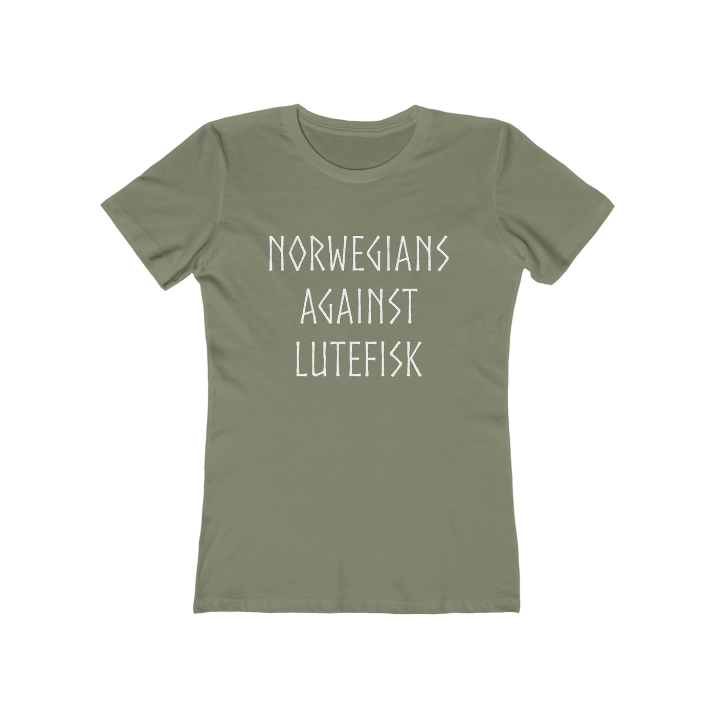 Norwegians Against Lutefisk Women's Fit T-Shirt - Scandinavian Design Studio