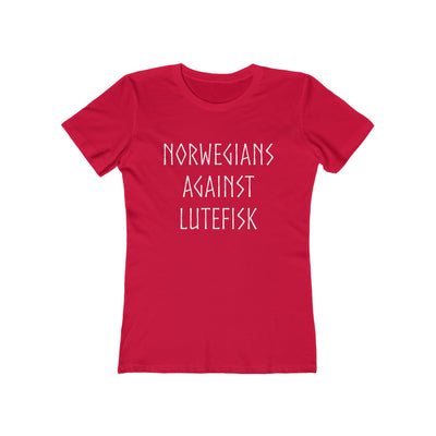 Norwegians Against Lutefisk Women's Fit T-Shirt - Scandinavian Design Studio