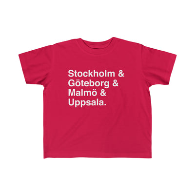 Cities Of Sweden Toddler Tee