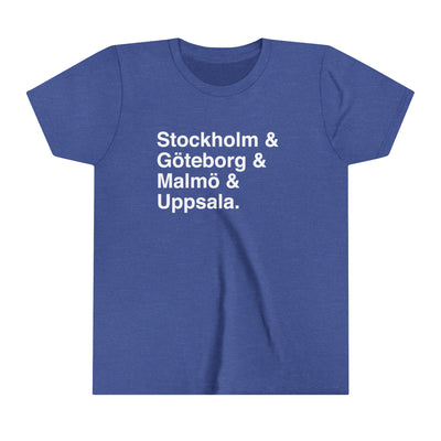 Cities Of Sweden Kids T-Shirt