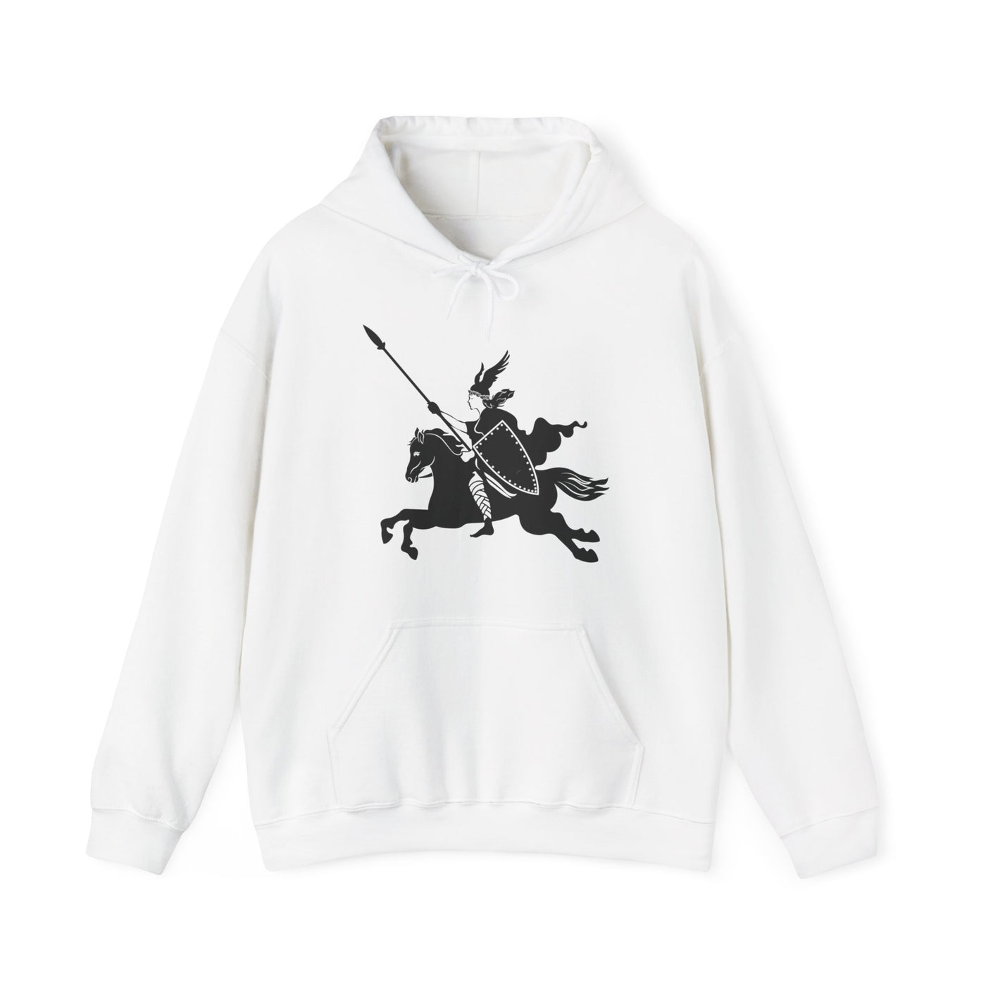 Valkyrie And Horse Hooded Sweatshirt