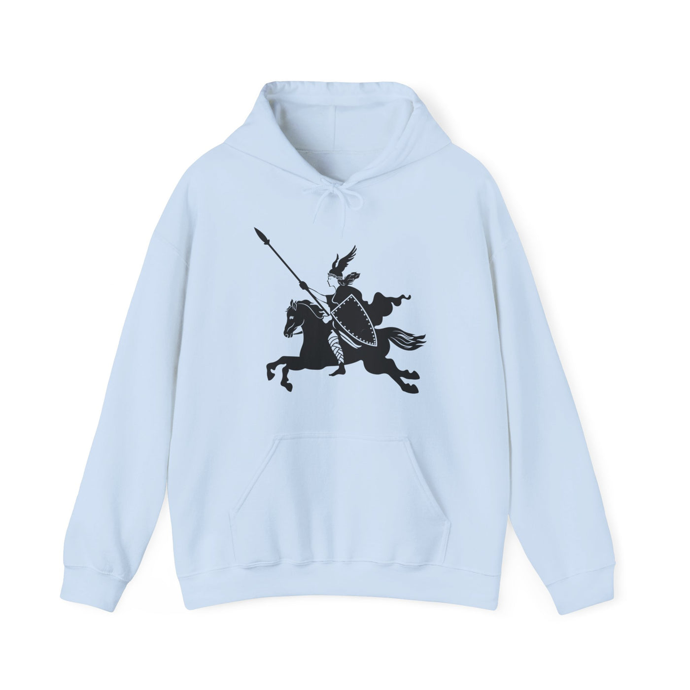 Valkyrie And Horse Hooded Sweatshirt