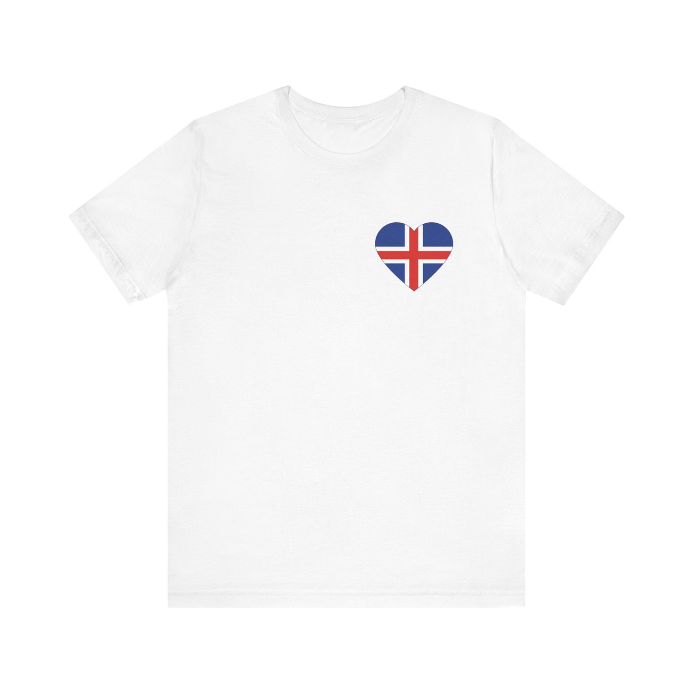 Icelandic Flag Heart Unisex T-Shirt