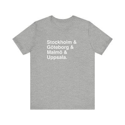Cities Of Sweden Unisex T-Shirt