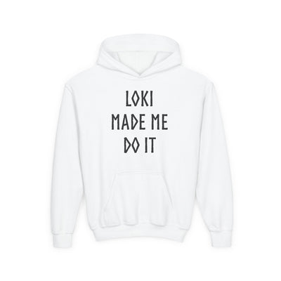 Loki Made Me Do It Kids Hoodie