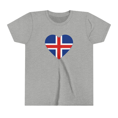 Icelandic Flag Heart Kids T-Shirt