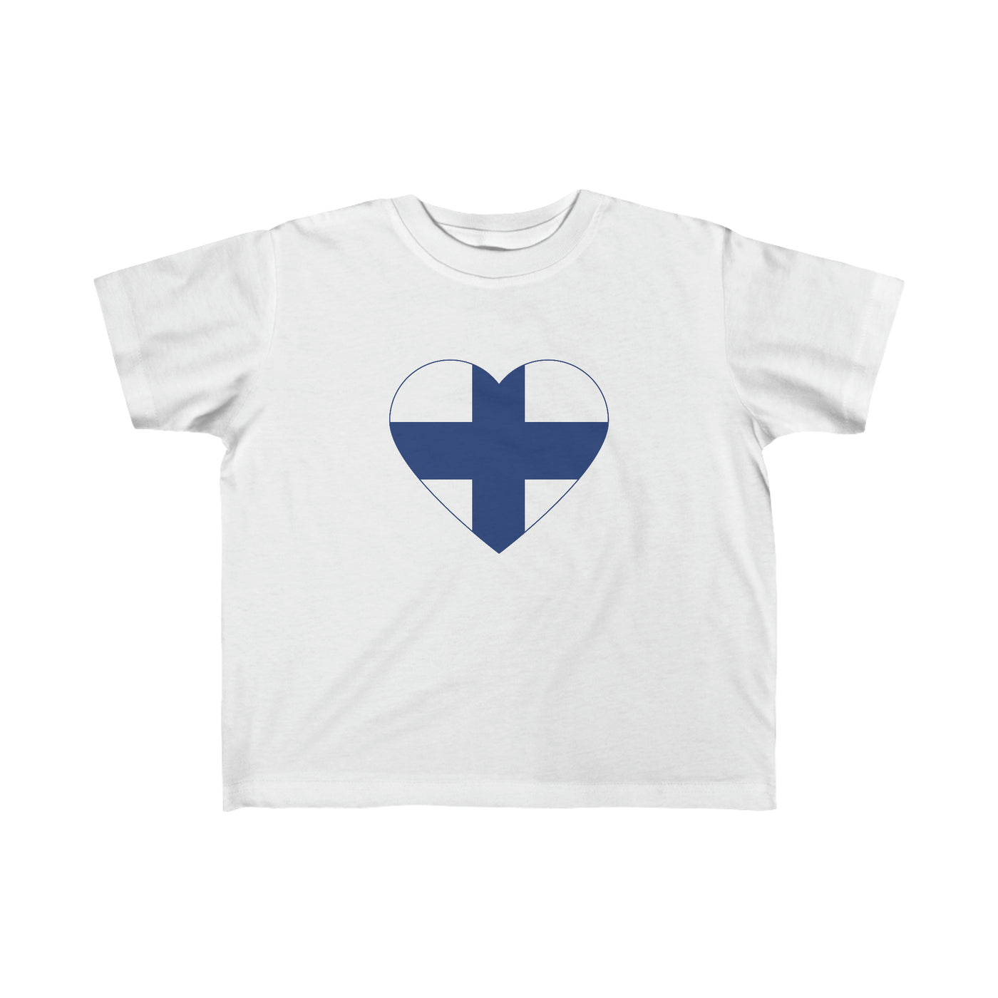 Finnish Flag Heart Toddler Tee