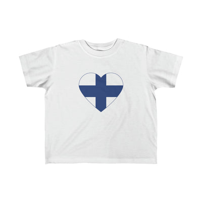 Finnish Flag Heart Toddler Tee