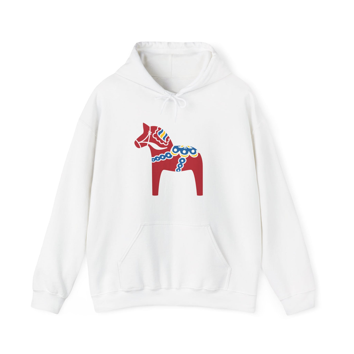 Traditional Dala Horse Hooded Sweatshirt