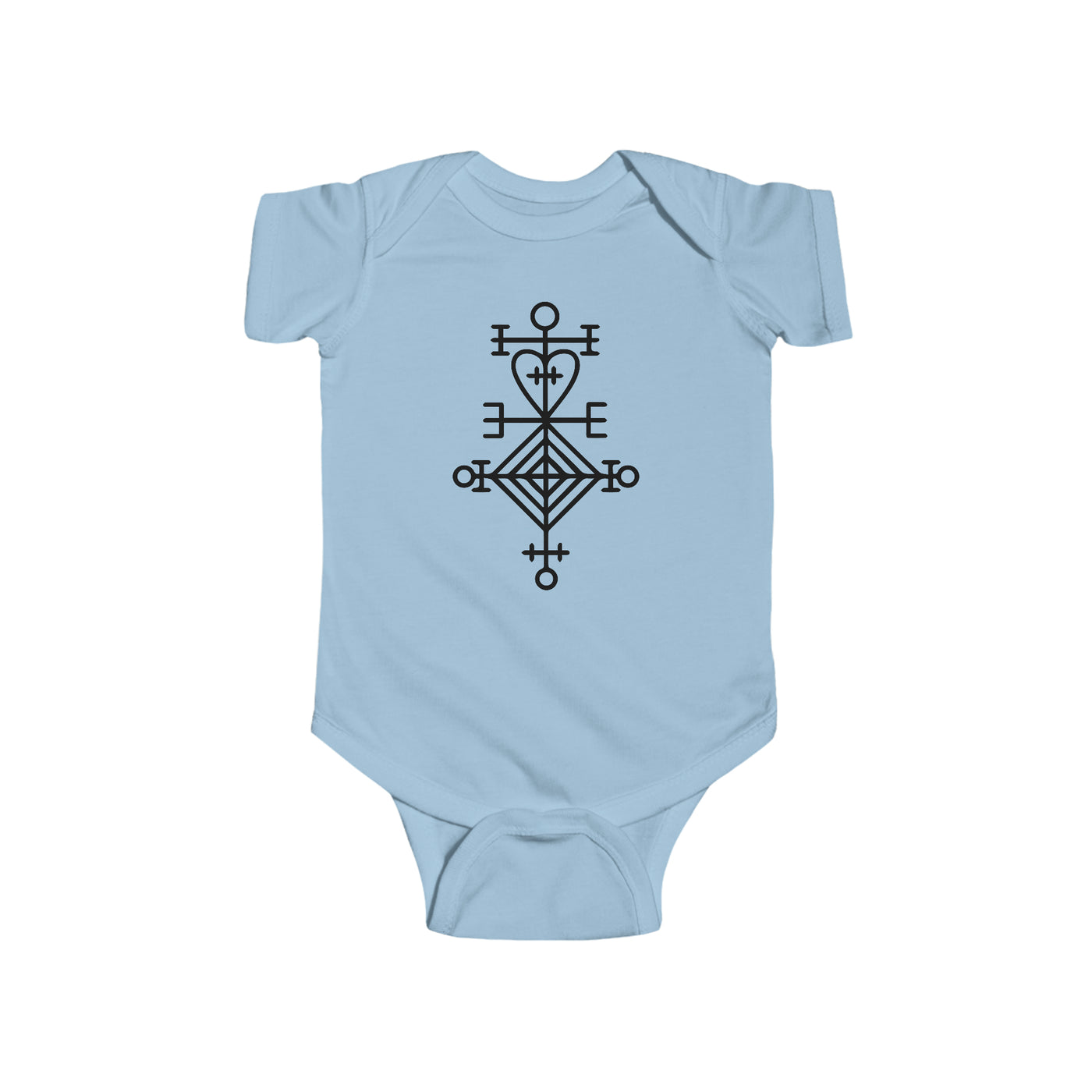 Ástarstafur Icelandic Love Stave Baby Bodysuit