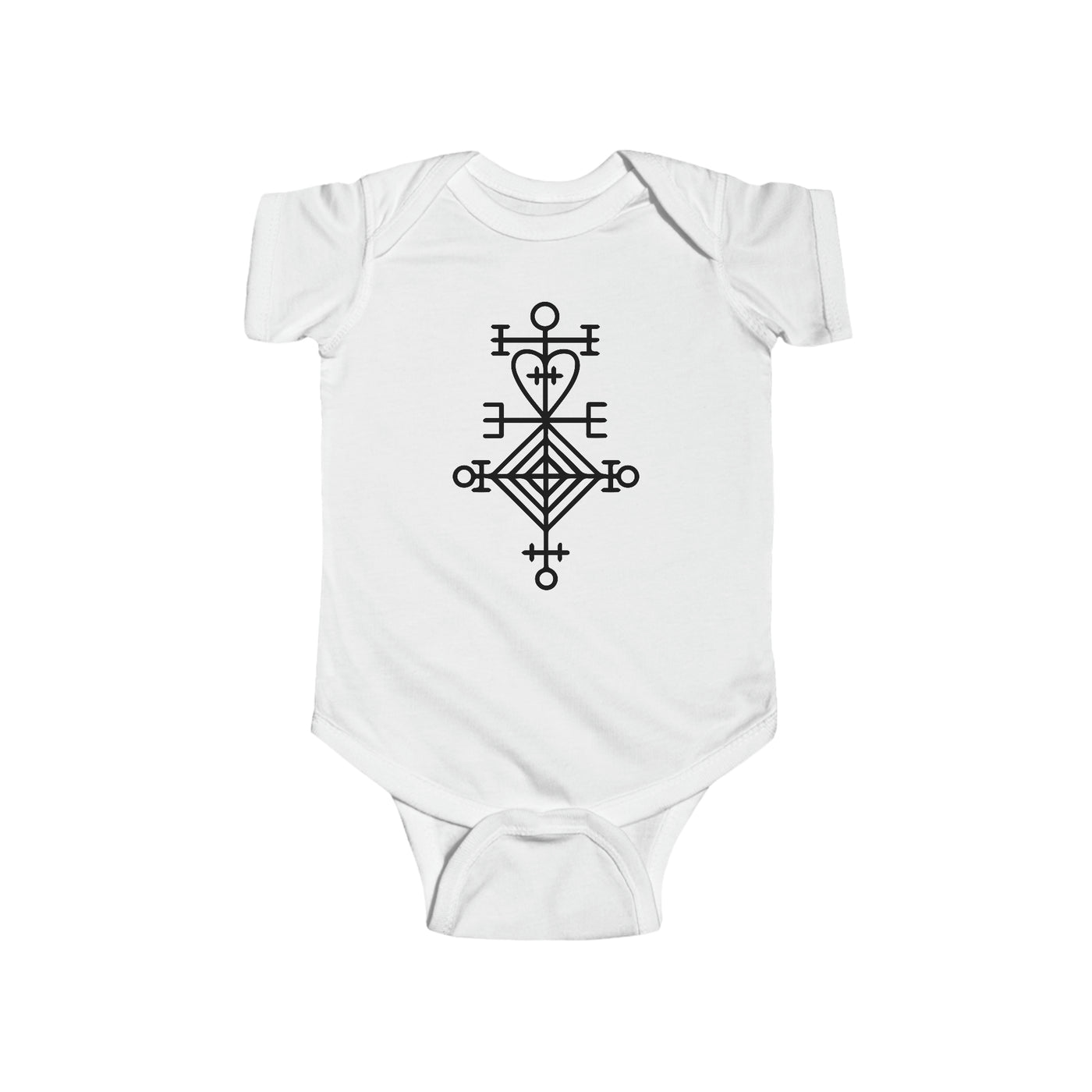 Ástarstafur Icelandic Love Stave Baby Bodysuit