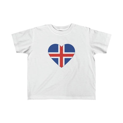 Icelandic Flag Heart Toddler Tee