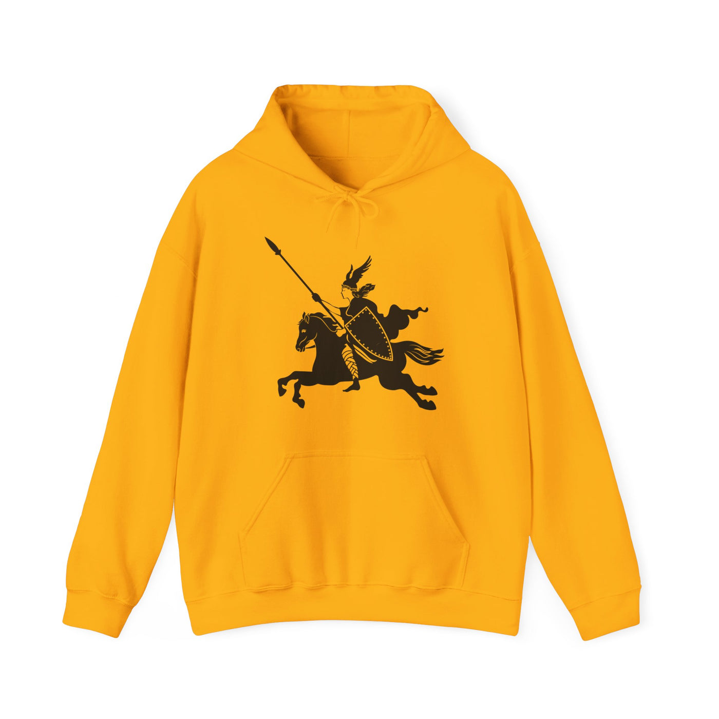 Valkyrie And Horse Hooded Sweatshirt