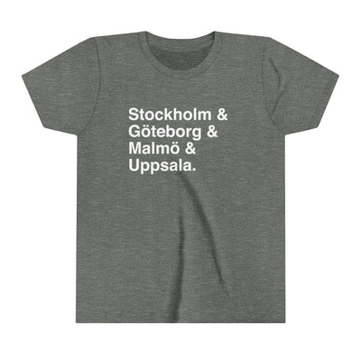 Cities Of Sweden Kids T-Shirt