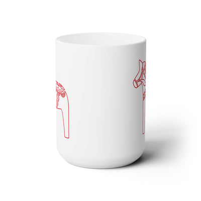 Red Dala Outline Mug