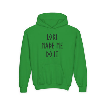 Loki Made Me Do It Kids Hoodie