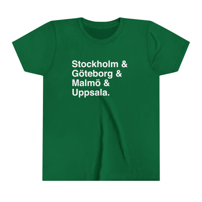 Cities Of Sweden Kids T-Shirt