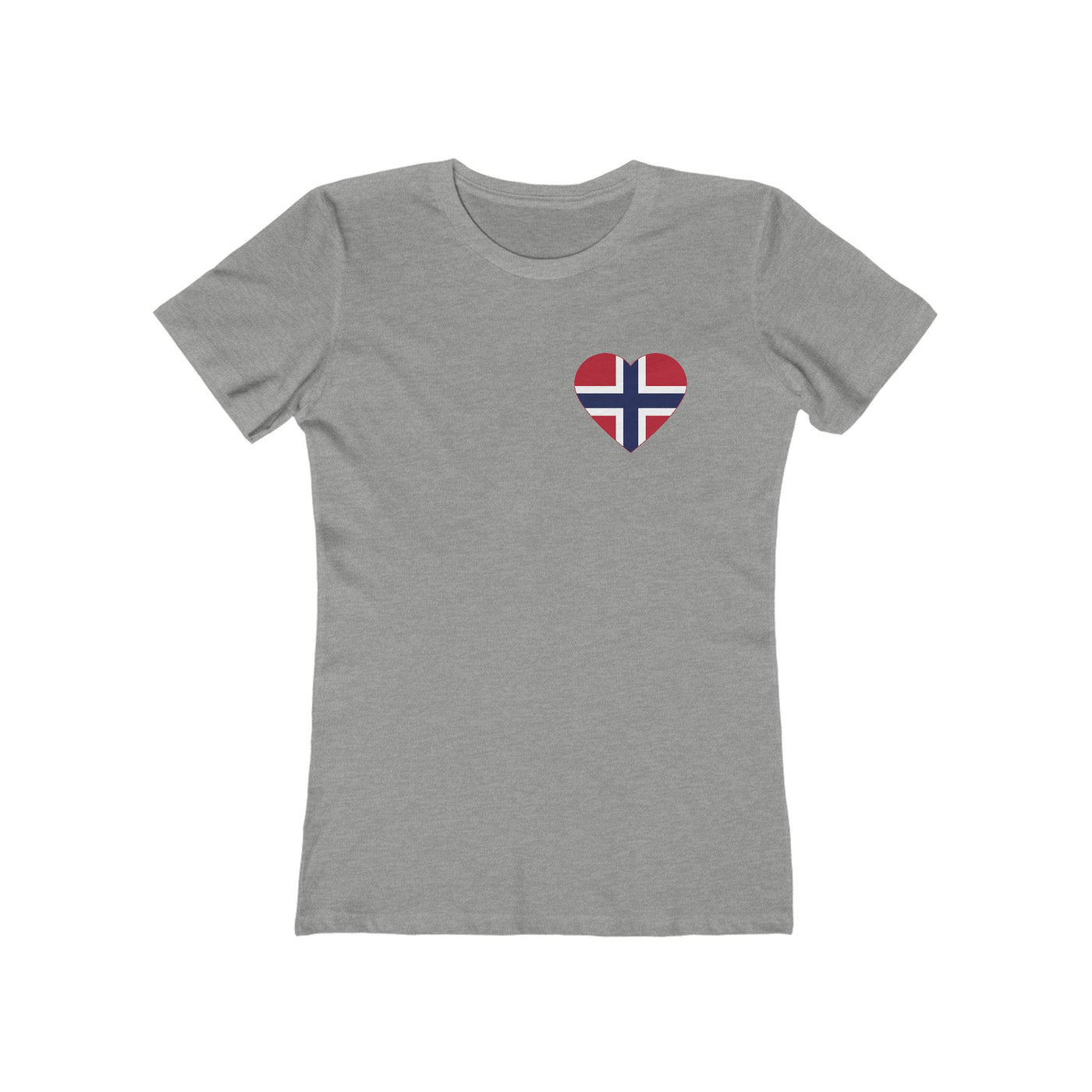 Norwegian Flag Heart Women's Fit T-Shirt