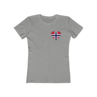 Norwegian Flag Heart Women's Fit T-Shirt