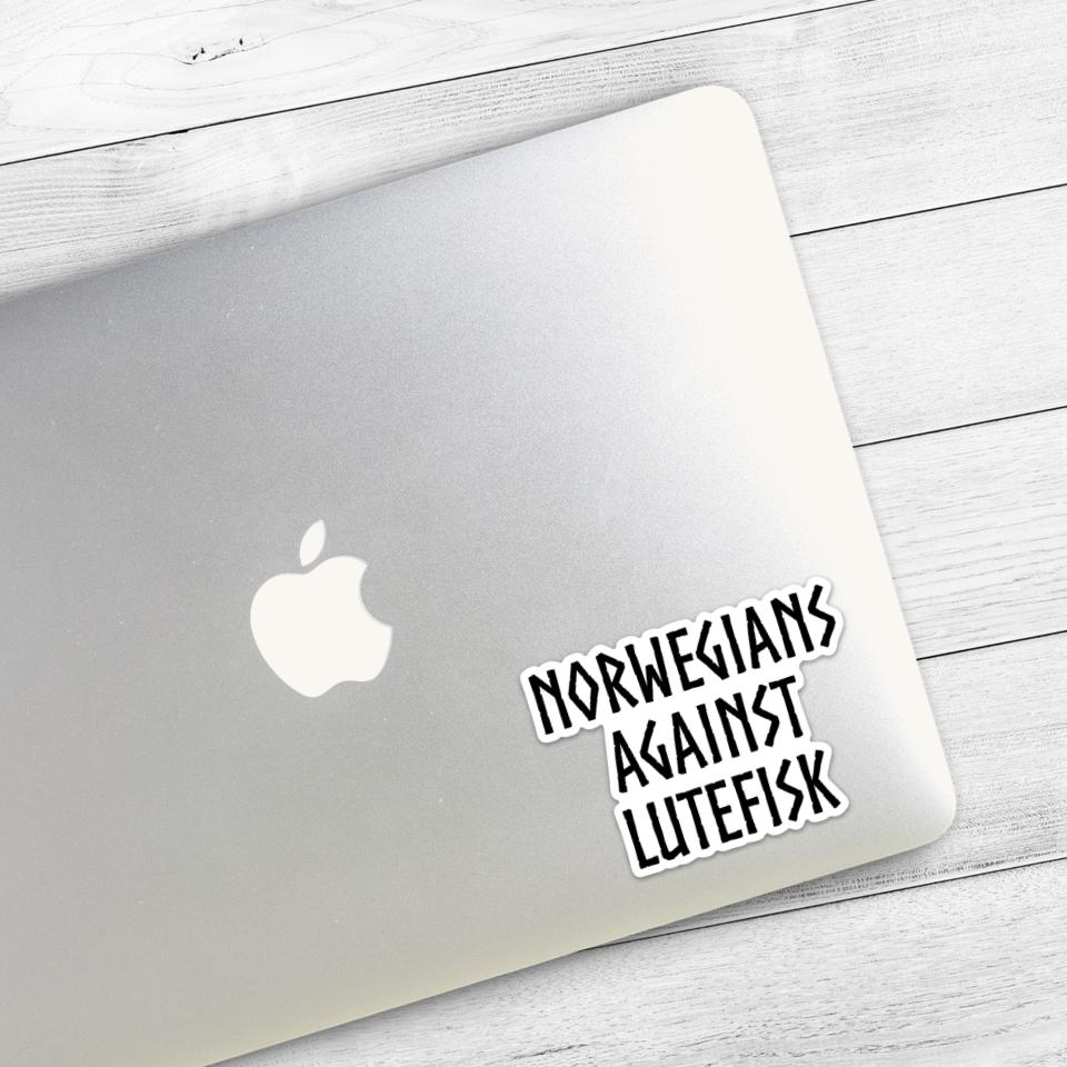 Norwegians Against Lutefisk Sticker