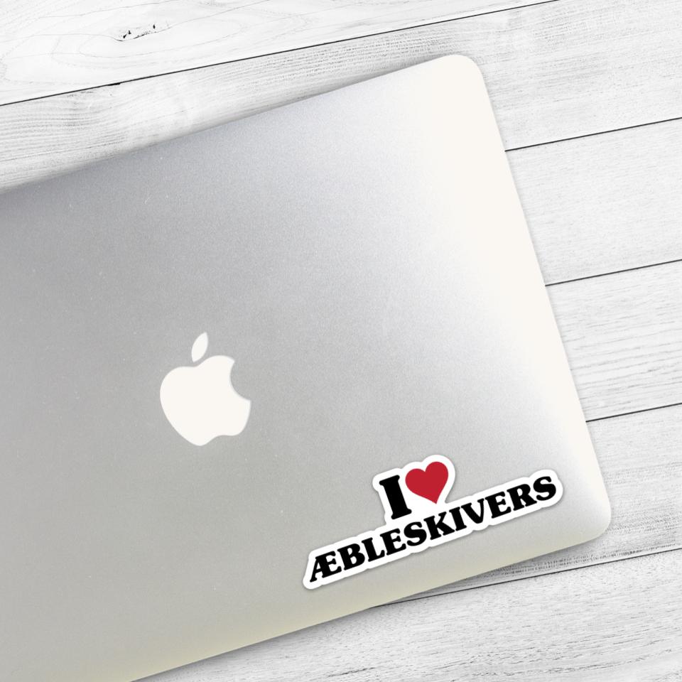 I Love Aebleskivers Sticker