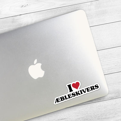 I Love Aebleskivers Sticker