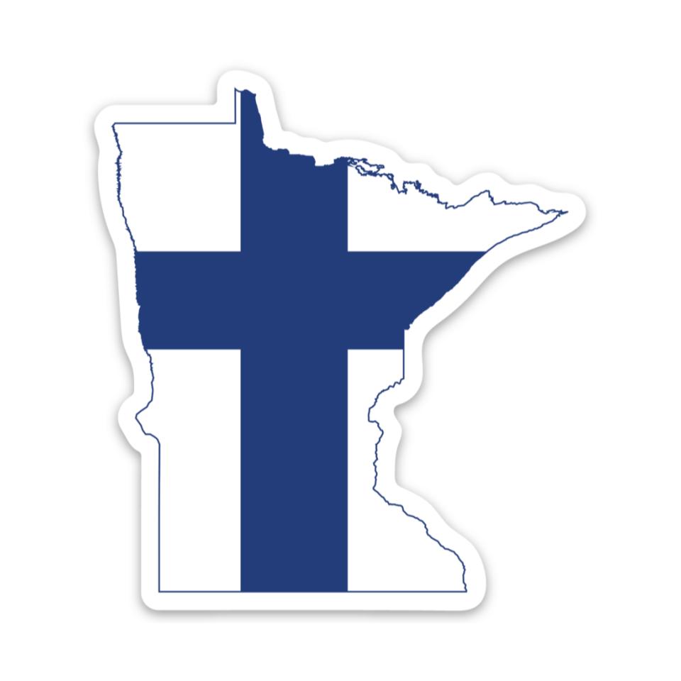 Minnesota Finnish Flag Sticker