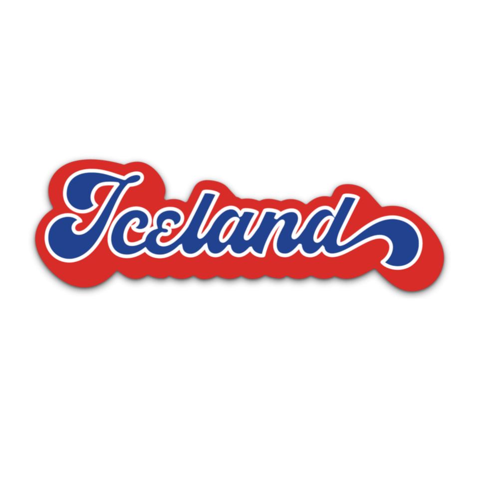 Retro Iceland Sticker