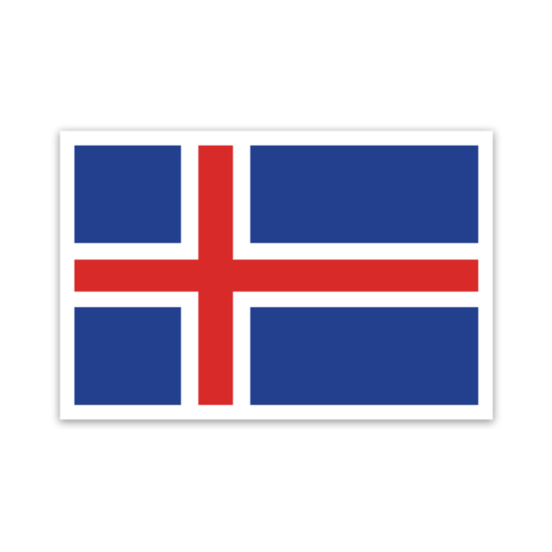 Icelandic Flag Sticker - Scandinavian Design Studio
