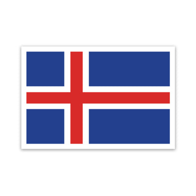 Icelandic Flag Sticker - Scandinavian Design Studio