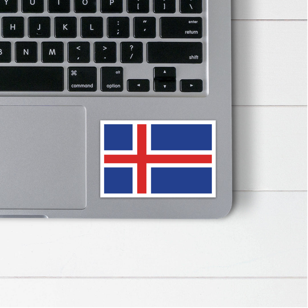 Icelandic Flag Sticker - Scandinavian Design Studio