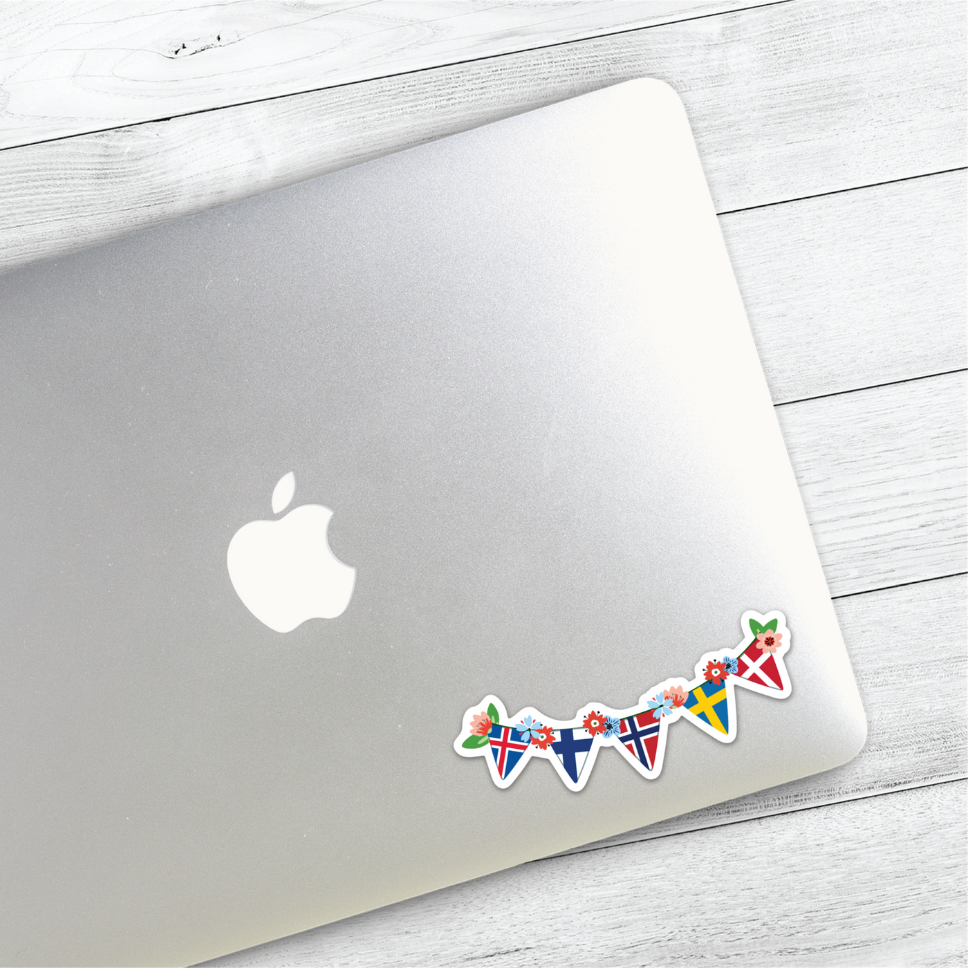 Nordic Flag Midsummer Garland Sticker