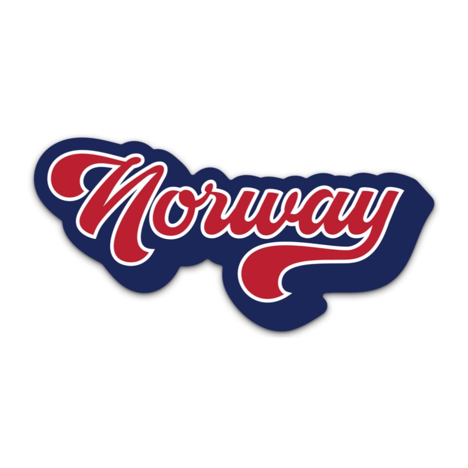 Retro Norway Sticker