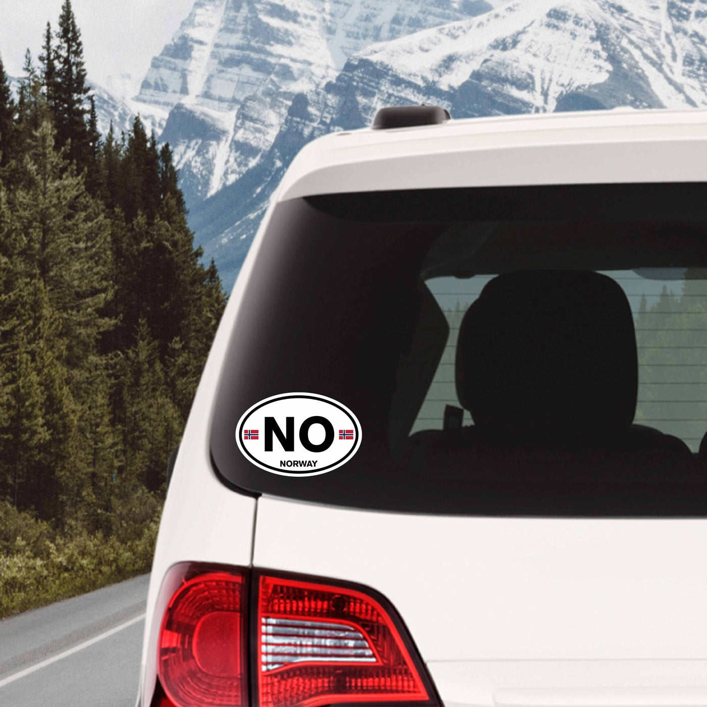 Norway Euro Style Oval Sticker