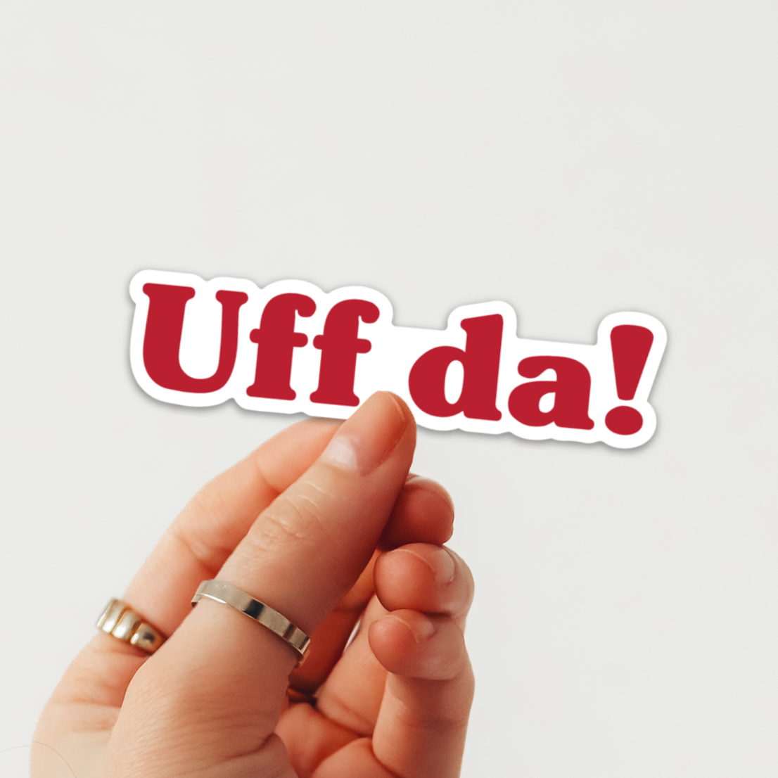 Uff Da Sticker