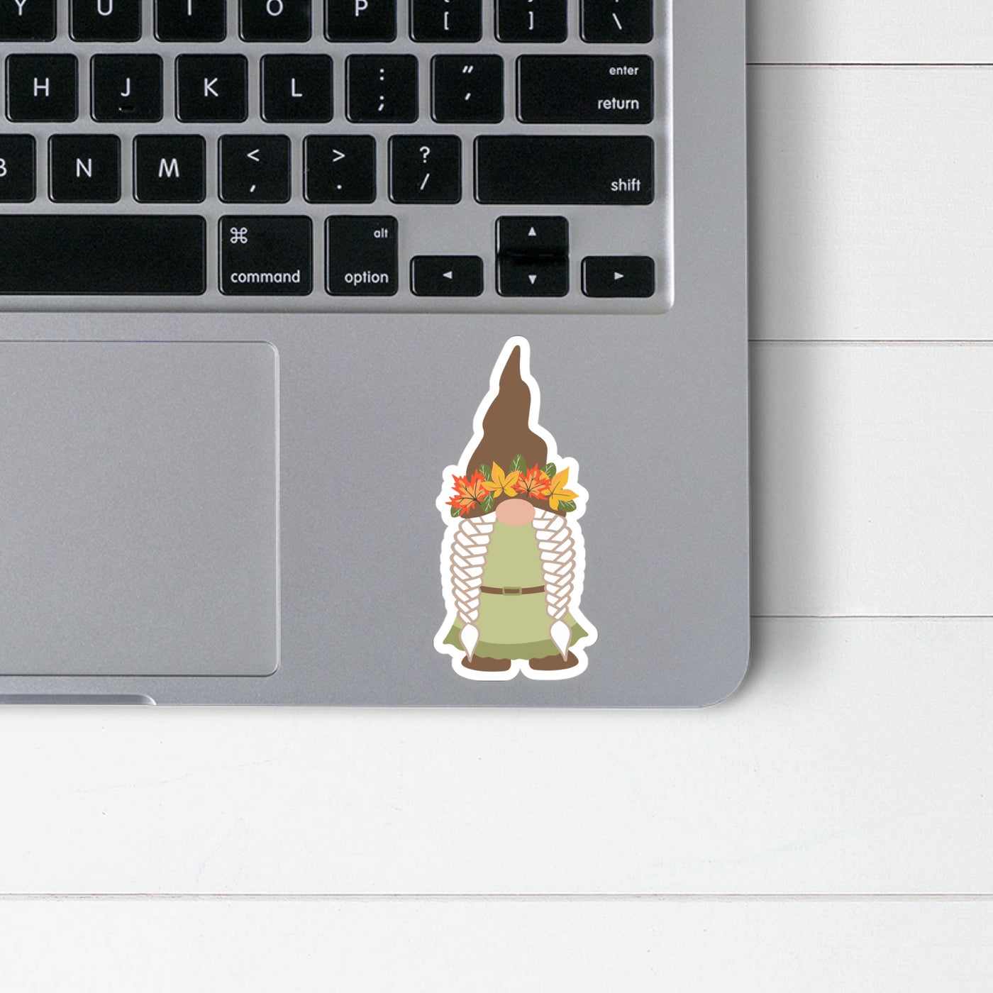 Woodland Girl Gnome Sticker