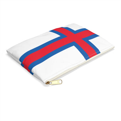 Faroese Flag Accessory Pouch - Scandinavian Design Studio