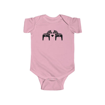 Dala Horse Baby Bodysuit Scandinavian Design Studio