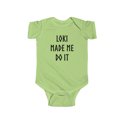 Loki Made Me Do It Baby Bodysuit Scandinavian Design Studio
