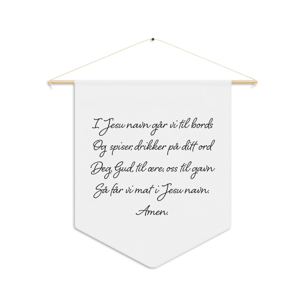 Norwegian Table Prayer Pennant Scandinavian Design Studio