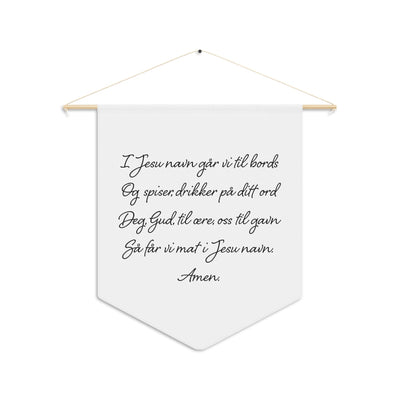 Norwegian Table Prayer Pennant Scandinavian Design Studio