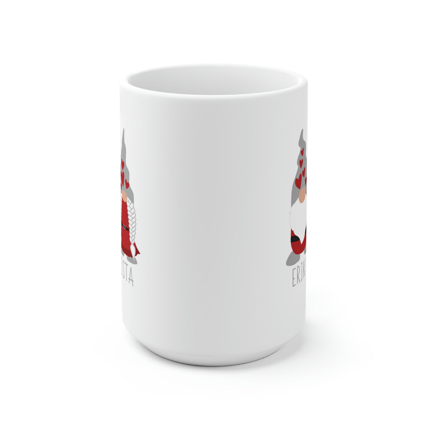 Personalized Valentine's Day Gnome Couple Mug Scandinavian Design Studio