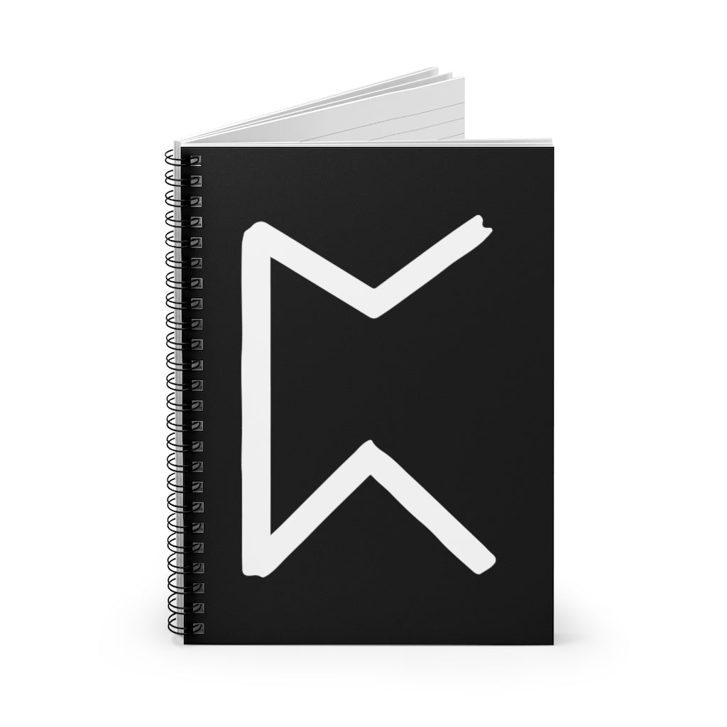 Perthro (Chance) Viking Rune Spiral Notebook Scandinavian Design Studio
